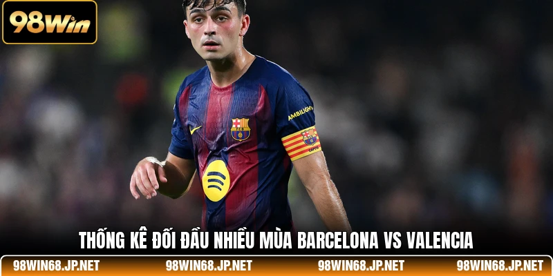 Thống kê đối đầu nhiều mùa Barcelona vs Valencia